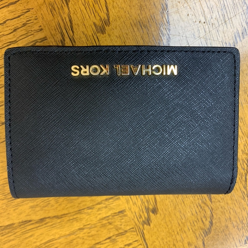Michael Kors black card case wallet